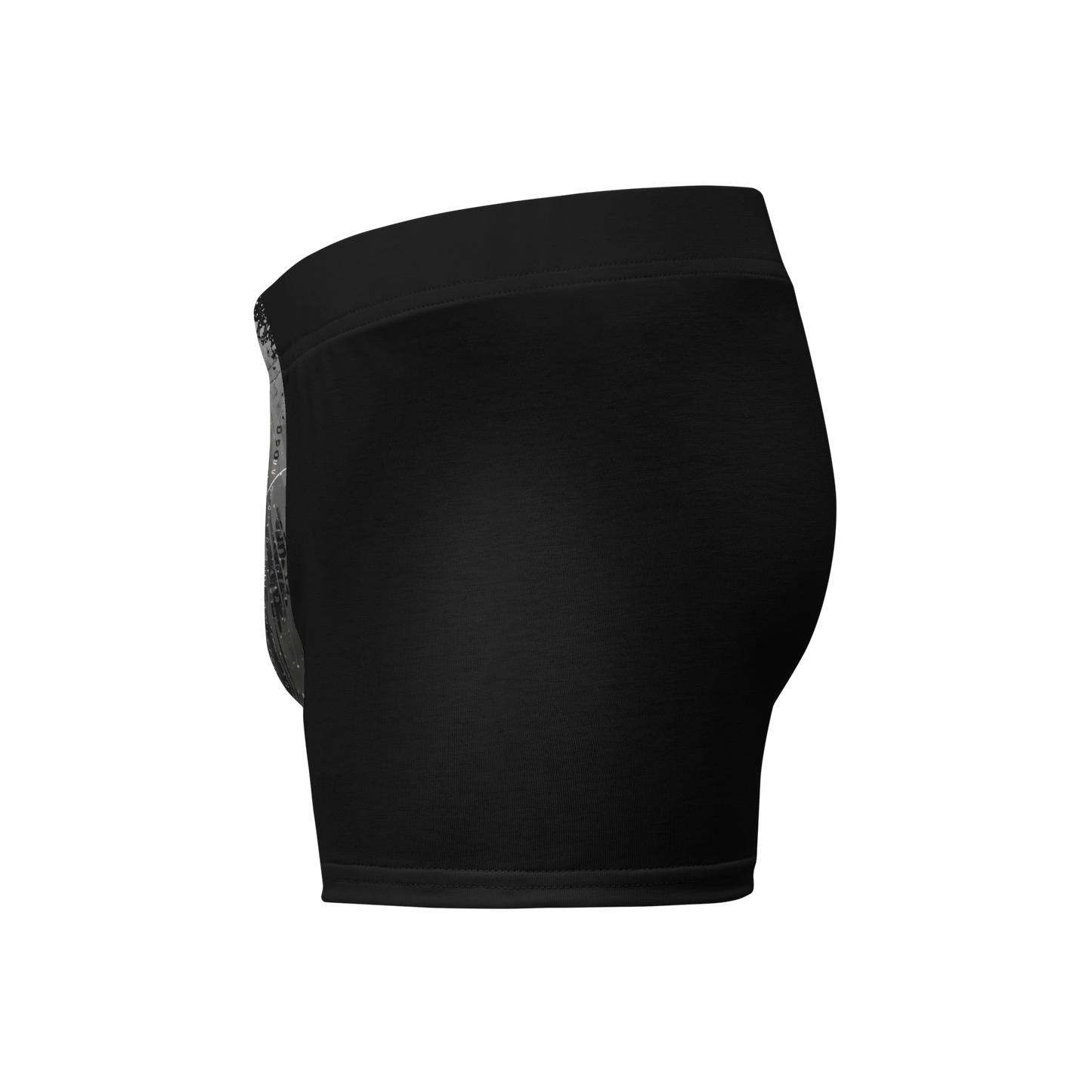 REDSA-52 boxer briefs, close-up of black fabric and supportive front pouch.