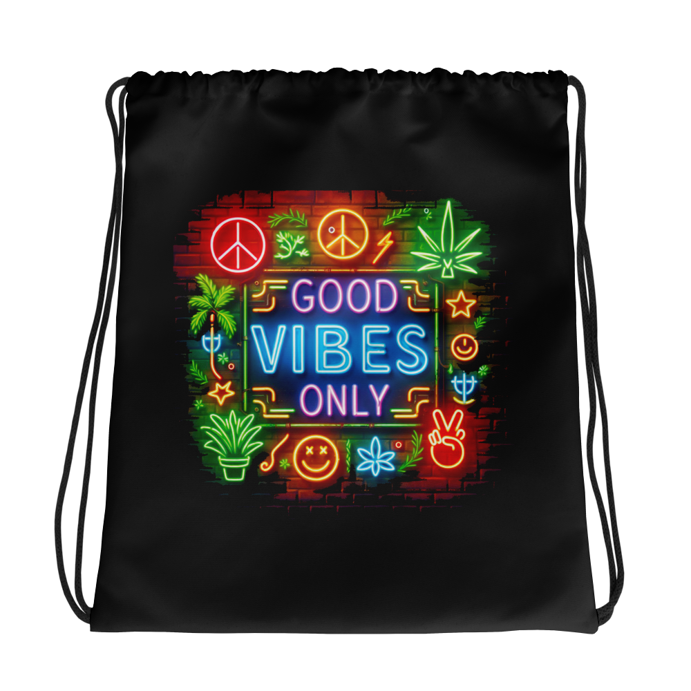 Drawstring bag 2 with neon accents, sporty design, and drawstring closure.