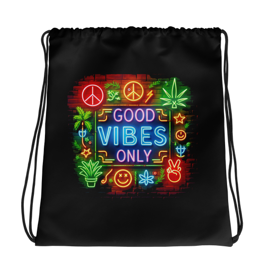 Drawstring bag 2 with neon accents, sporty design, and drawstring closure.