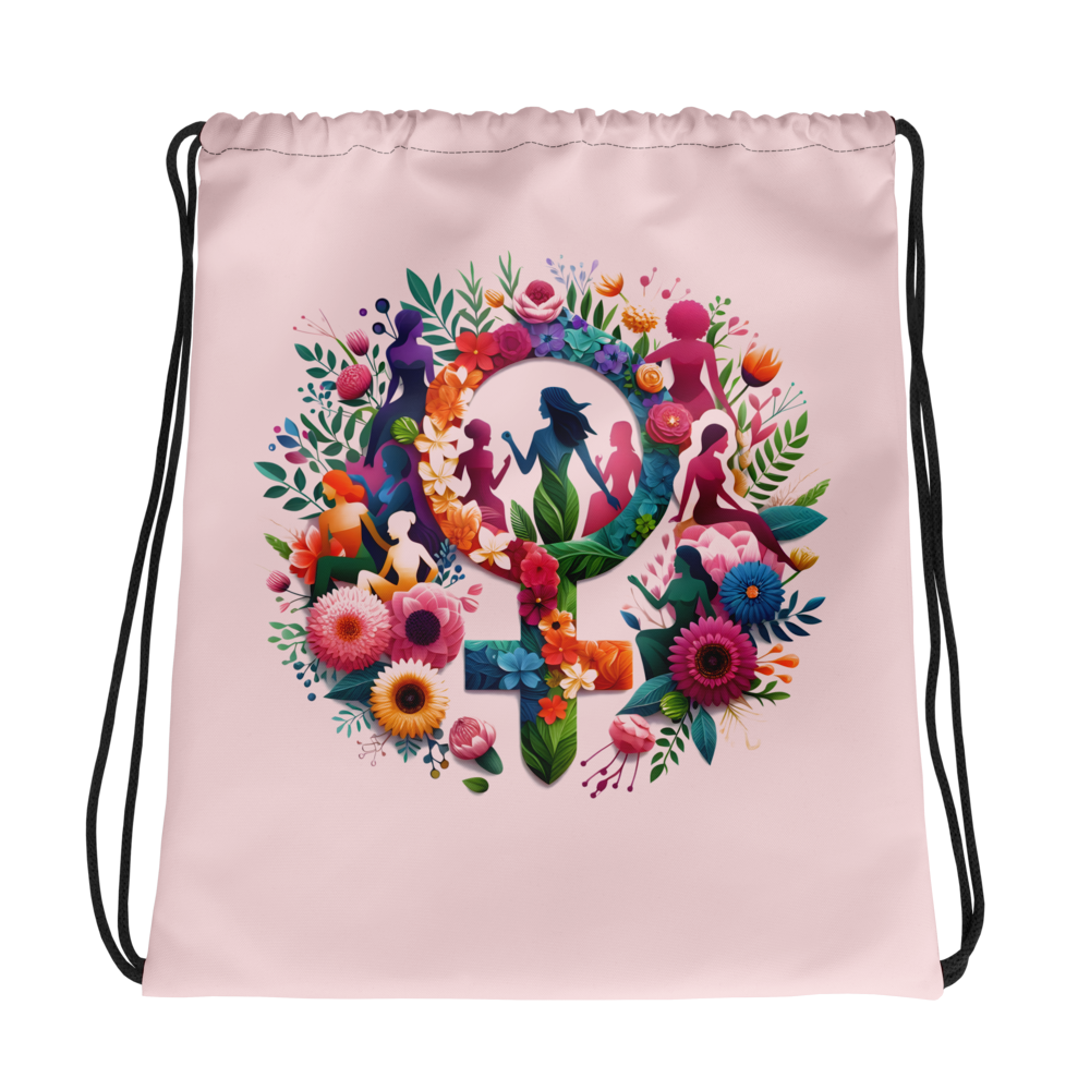 Drawstring bag 3 with sleek design, drawstring closure, and contrasting straps.