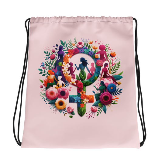 Drawstring bag 3 with sleek design, drawstring closure, and contrasting straps.