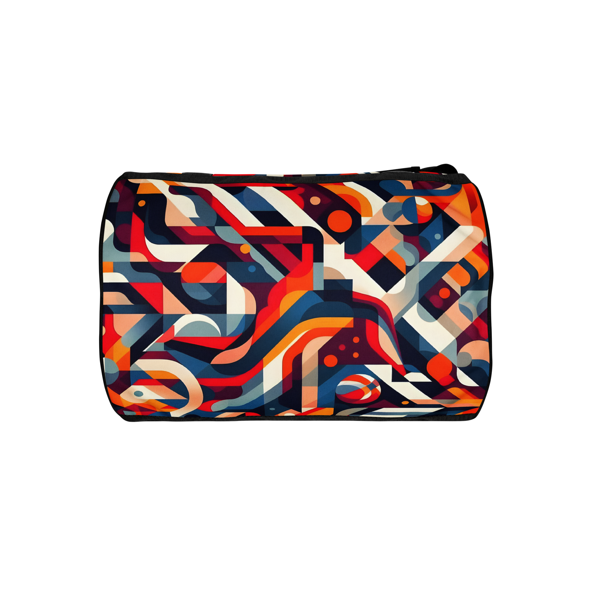 Streamline Sport Bag with artistic pattern, durable and water-resistant design.