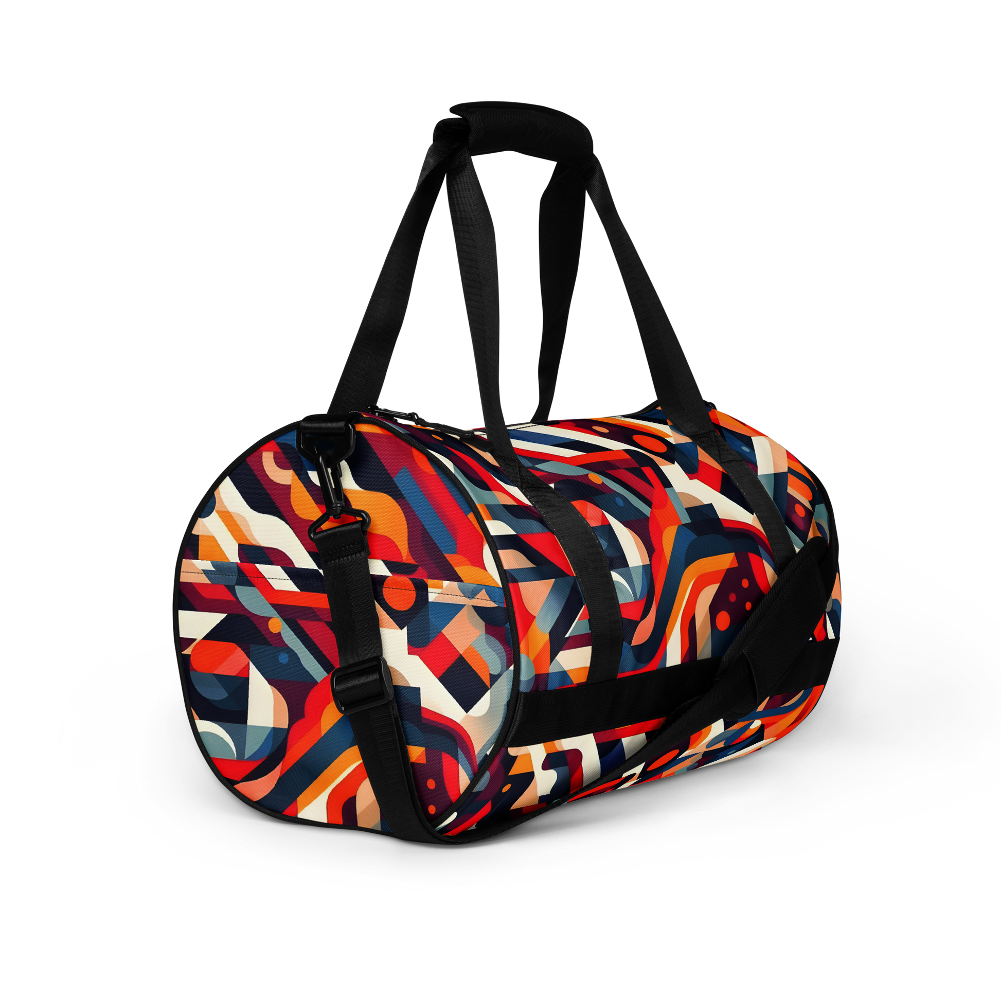 Streamline Sport Bag with black straps and spacious design for gym use.