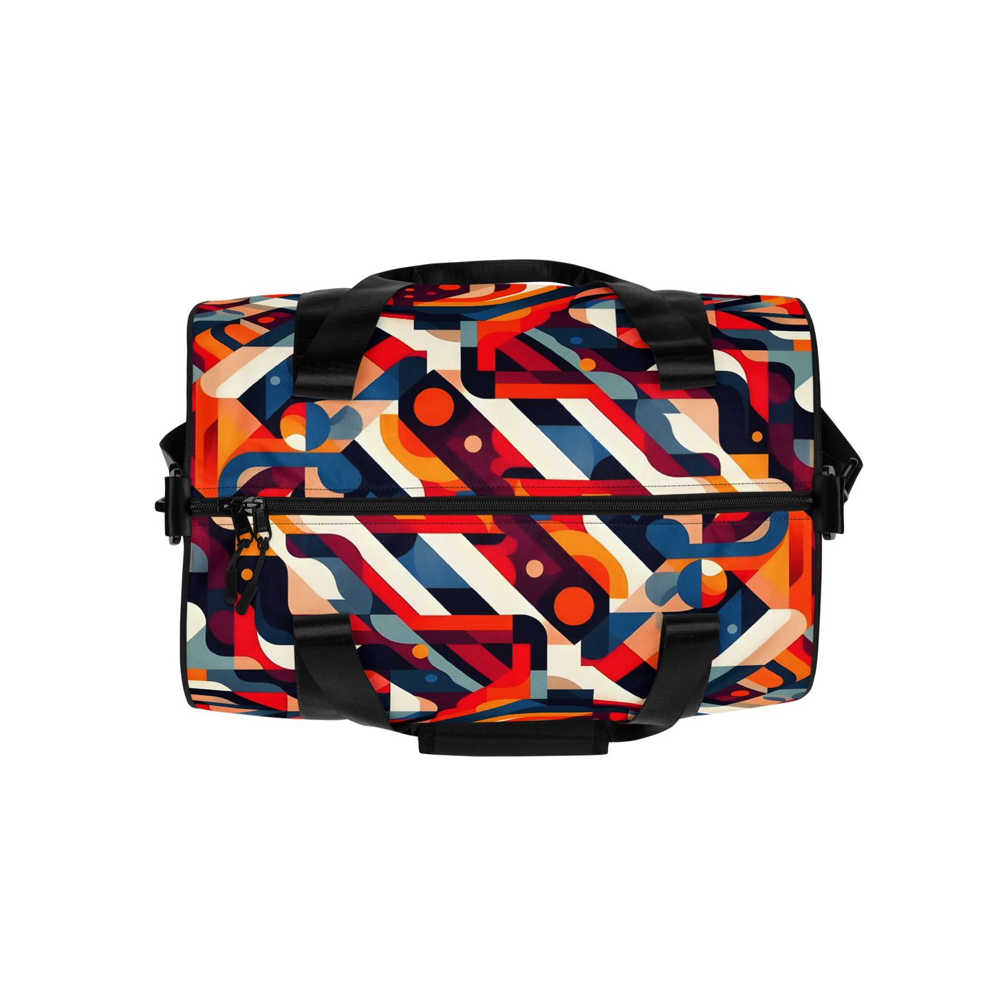 Streamline Sport Bag with black handles, featuring a colorful pattern.