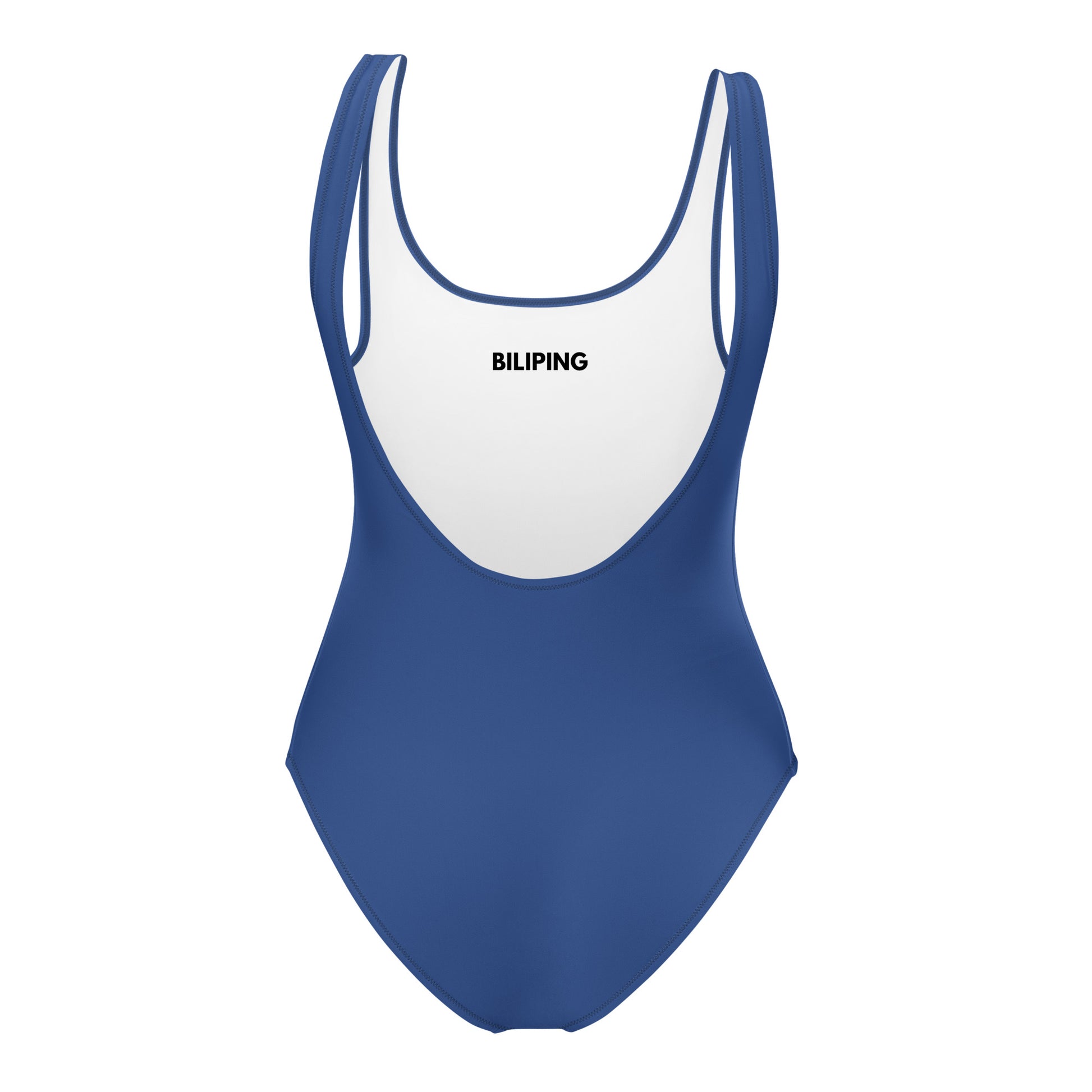 Blueveil Swimsuit: sleek one-piece with scoop neckline and cheeky cut.