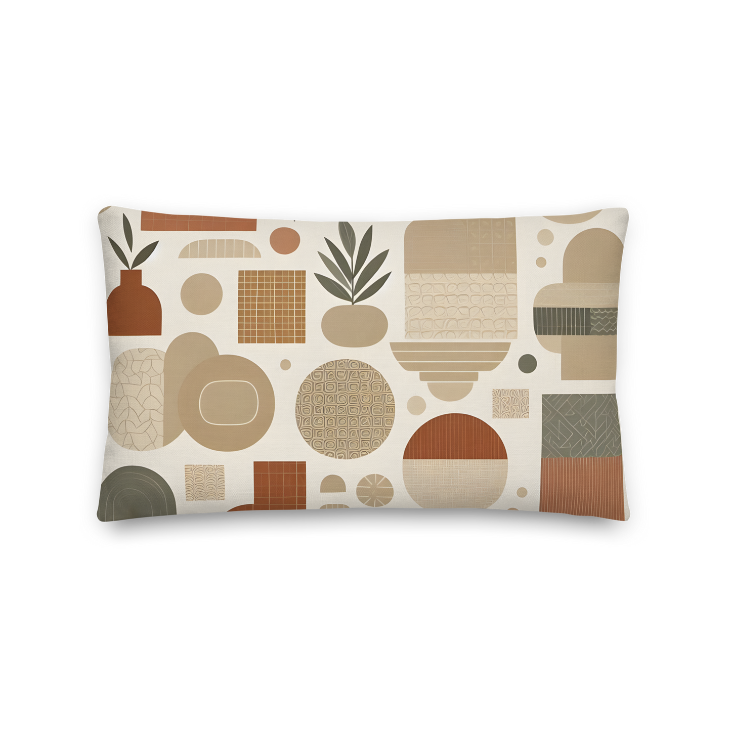 Premium Pillow 1 with linen-like texture and hidden zipper.