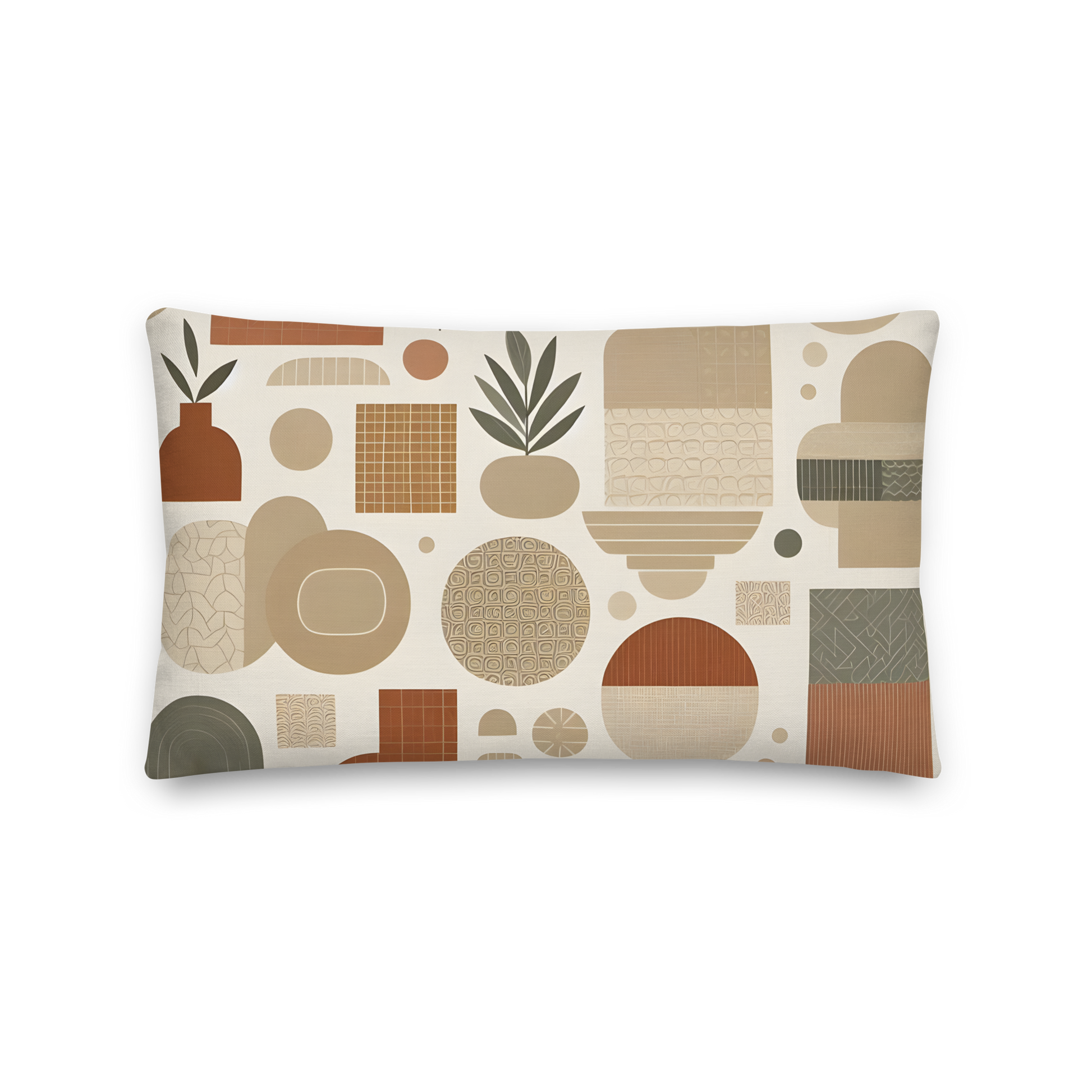 Premium Pillow 1 with linen-like texture and hidden zipper.
