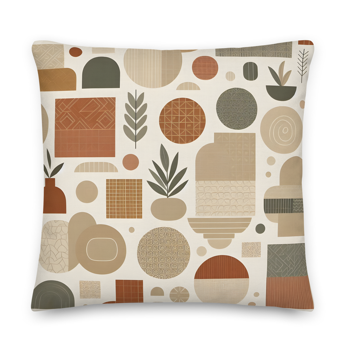 Premium Pillow 1 with soft linen-like texture and hidden zipper.