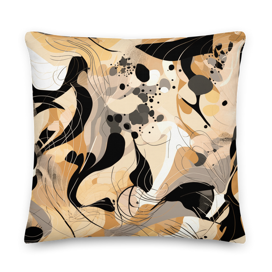 Premium Strata Pillow with soft, linen-like texture and artistic pattern.