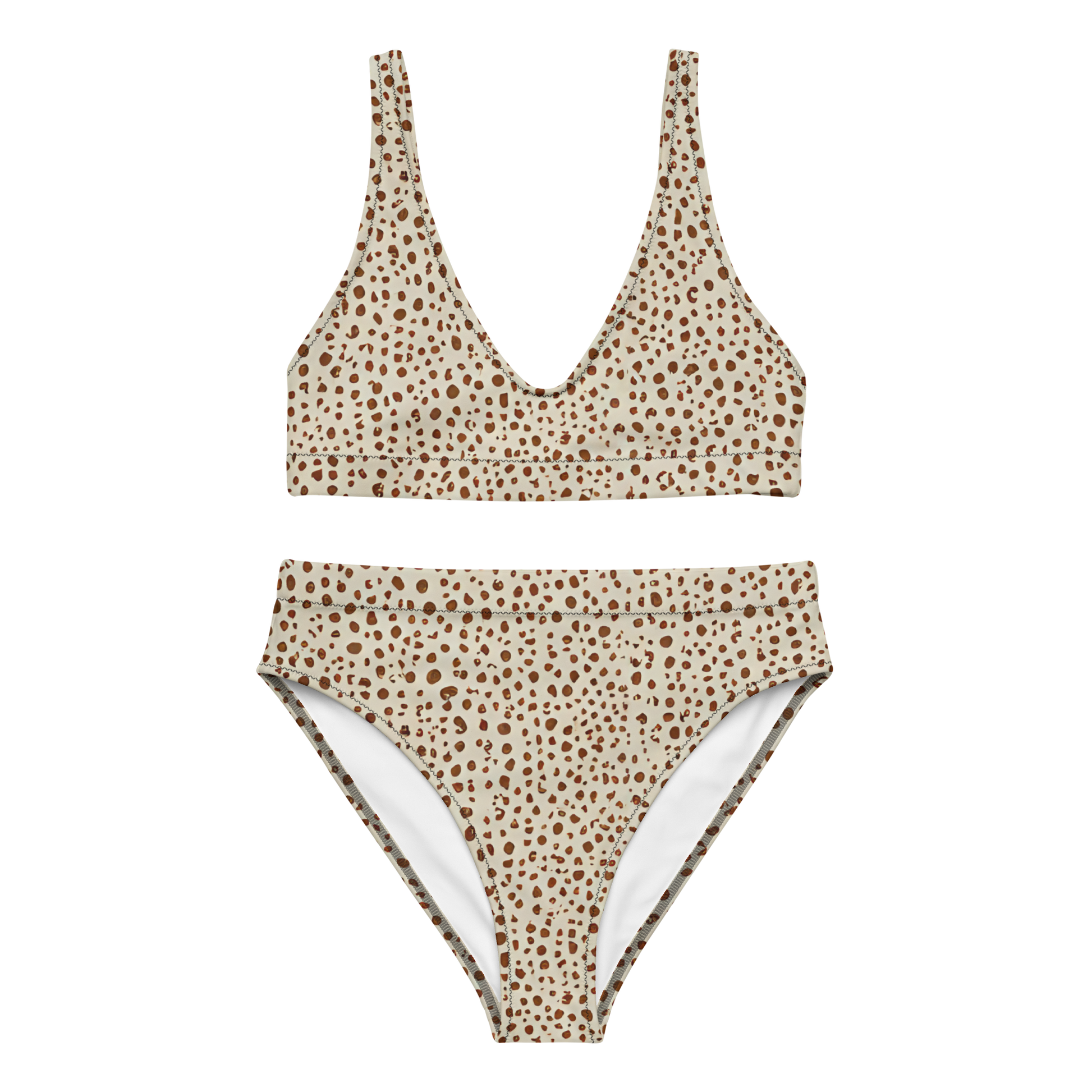 Untamed Tides Bikini with removable padding and double-layered design.