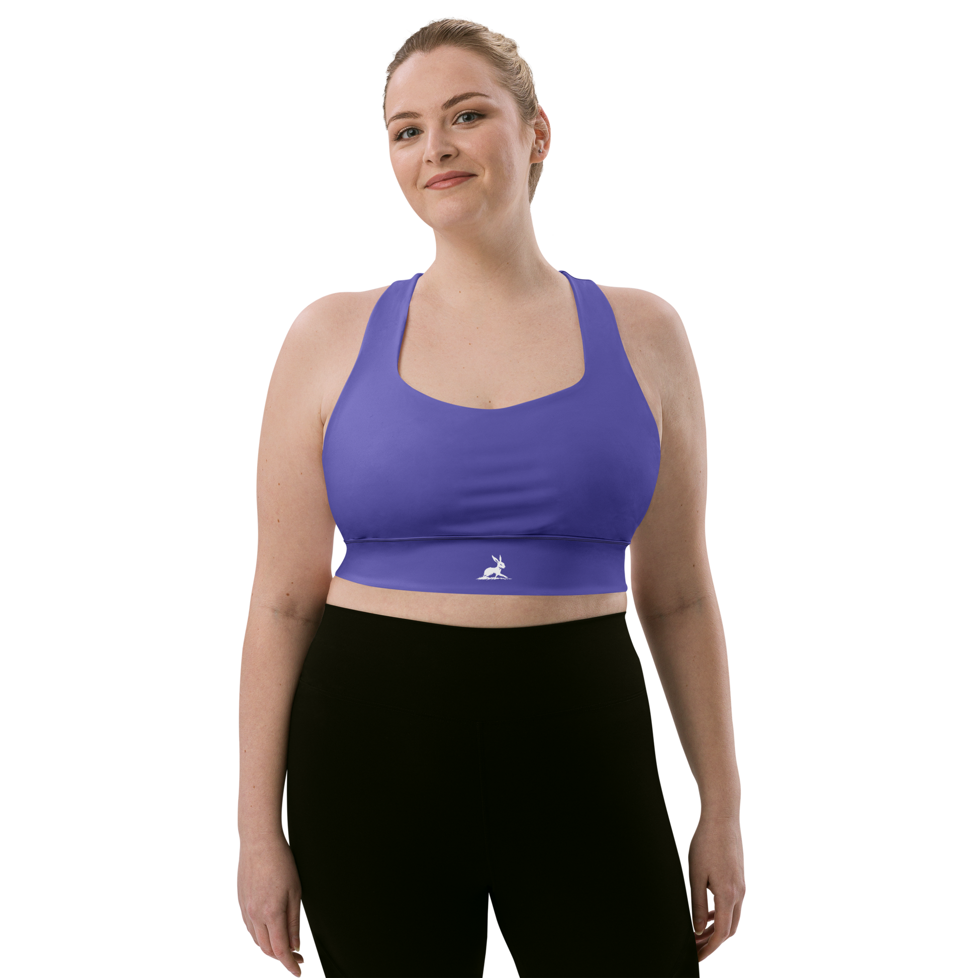 Purple Rain Sports Bra showcasing sleek design and supportive fit.