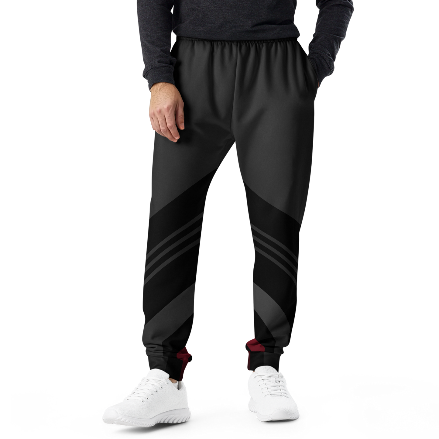 Men's Joggers close-up, highlighting soft fabric and sleek slim fit.