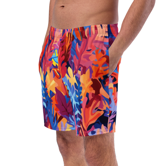 Men's Swim Trunks with quick-drying fabric and anti-chafe inner liner.