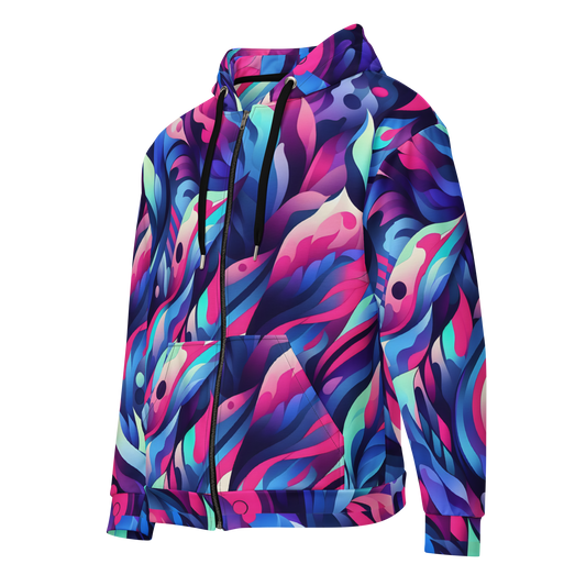 Master the Zip hoodie featuring a soft, cotton-like exterior.