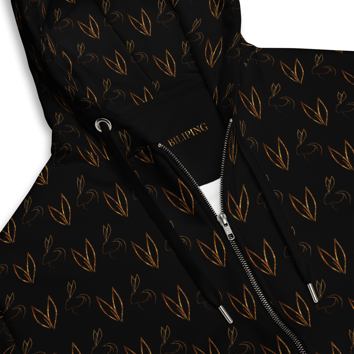 Embrace Zip Hoodie Repeat Noir