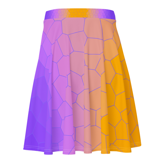 Skater Skirt with soft fabric and elastic waistband, flared cut.