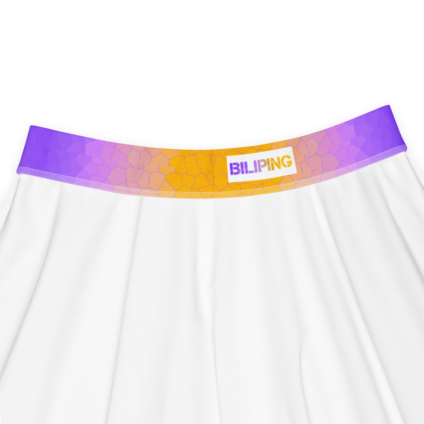 Skater Skirt close-up, showcasing its soft fabric and elastic waistband.