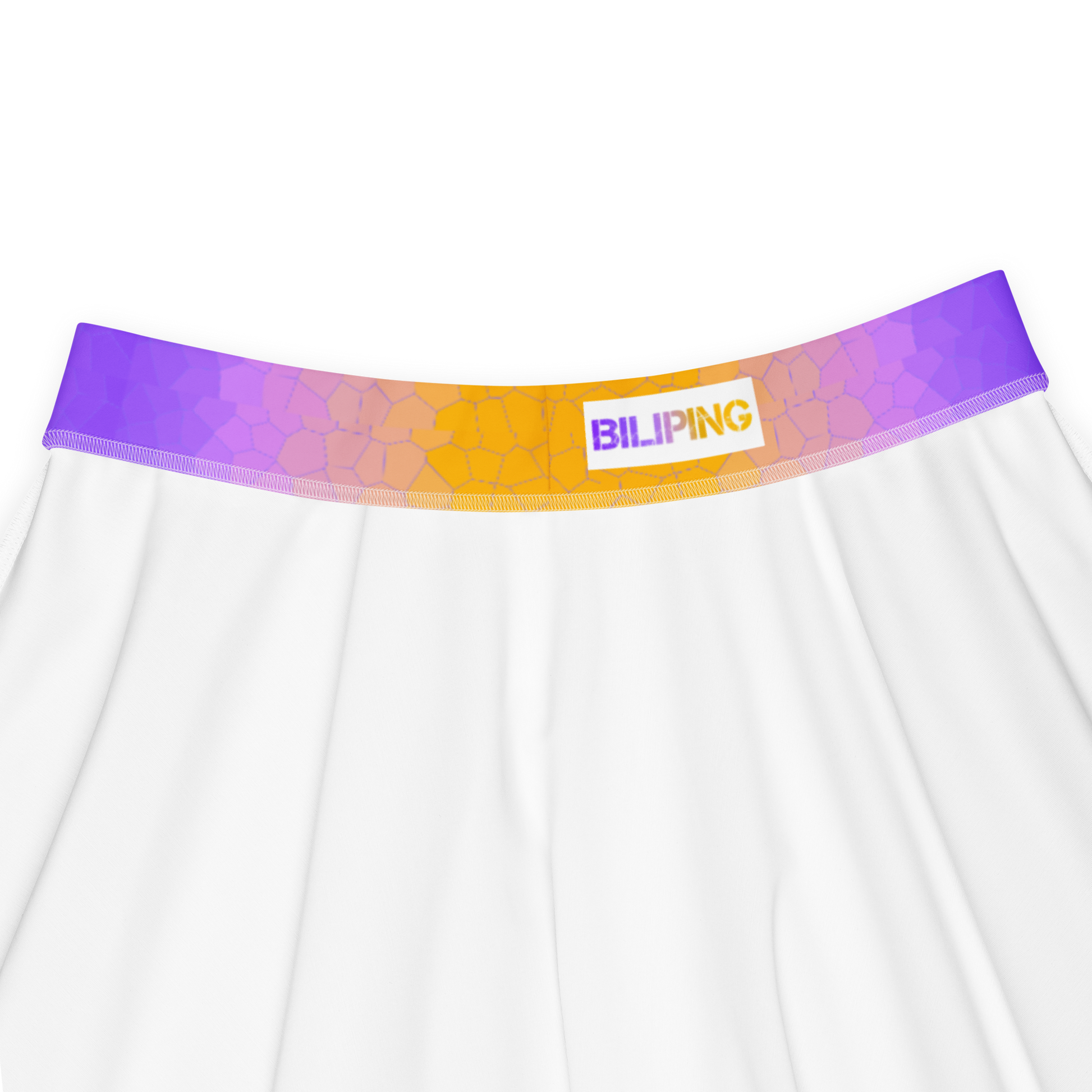 Skater Skirt close-up, showcasing its soft fabric and elastic waistband.