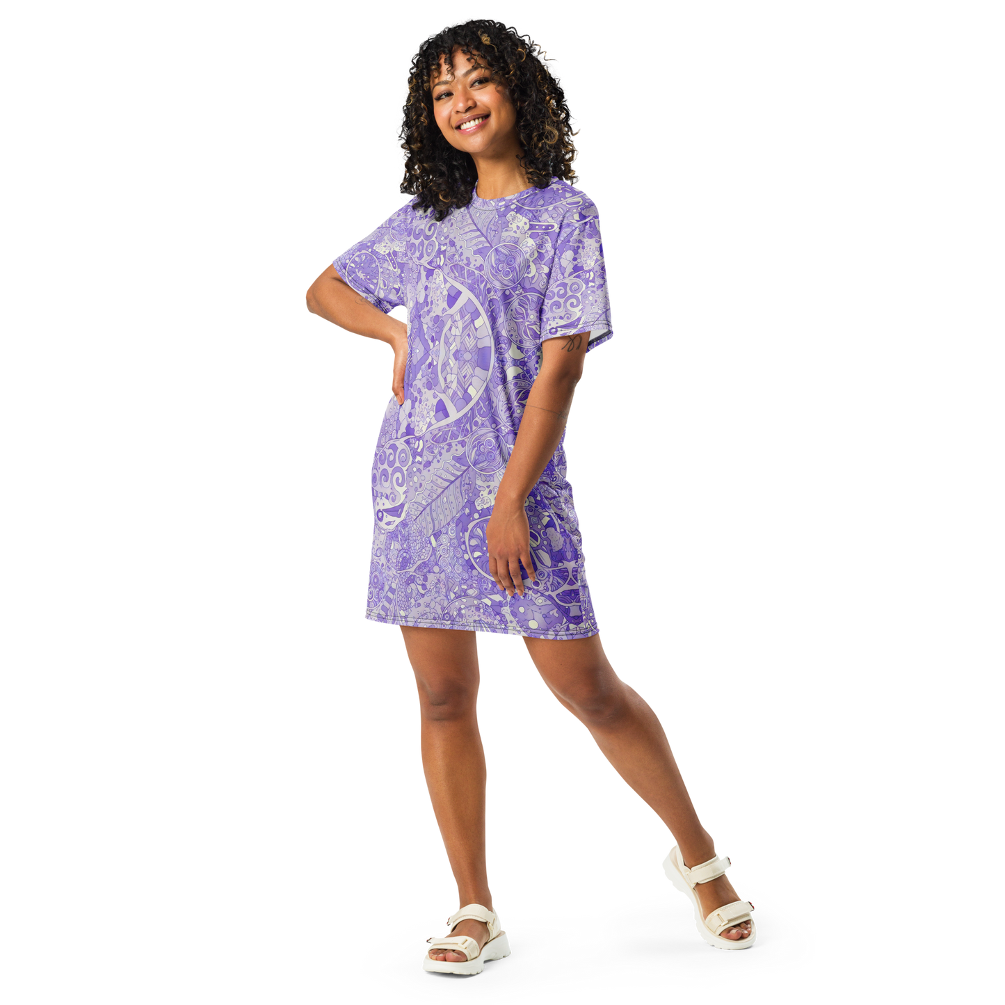 Lilaea's Labyrinth Dress: versatile oversized day dress with relaxed fit.