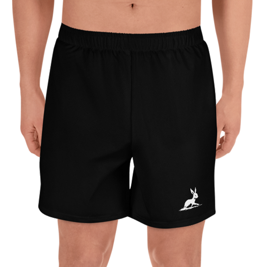 Man wearing Men's Athletic Shorts 4; ideal for sports and activities.