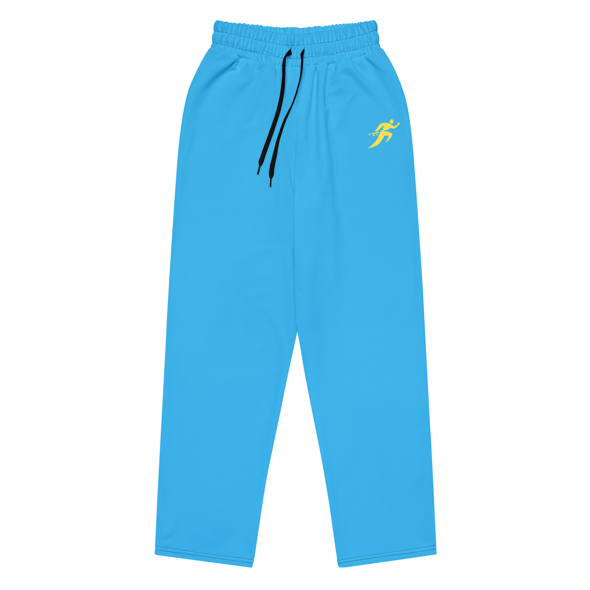 Summer Flow Joggers featuring wide-leg design and a visible side zipper.
