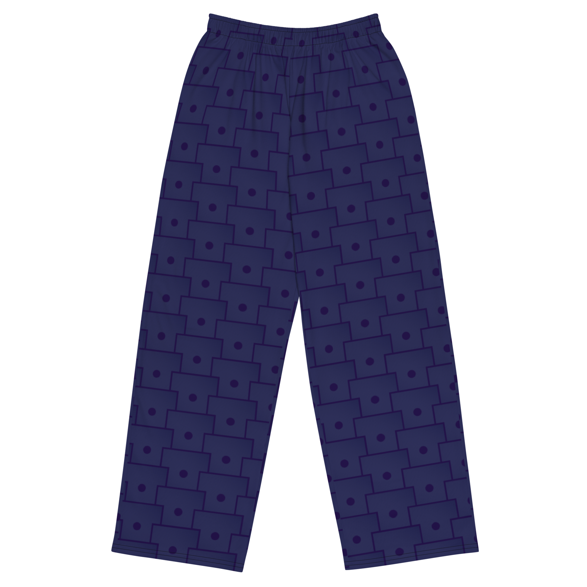 Men's Wide-Leg Pants with adjustable waist and side pockets.