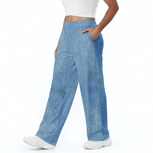 True Ease Wide-Leg Pants with adjustable waistband, perfect for comfort and style.