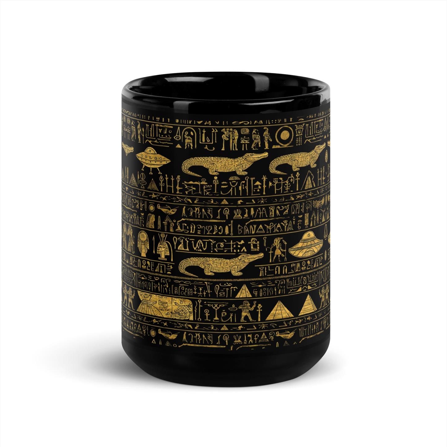 Mug of Conspiracy - sleek ceramic mug with elegant writing.