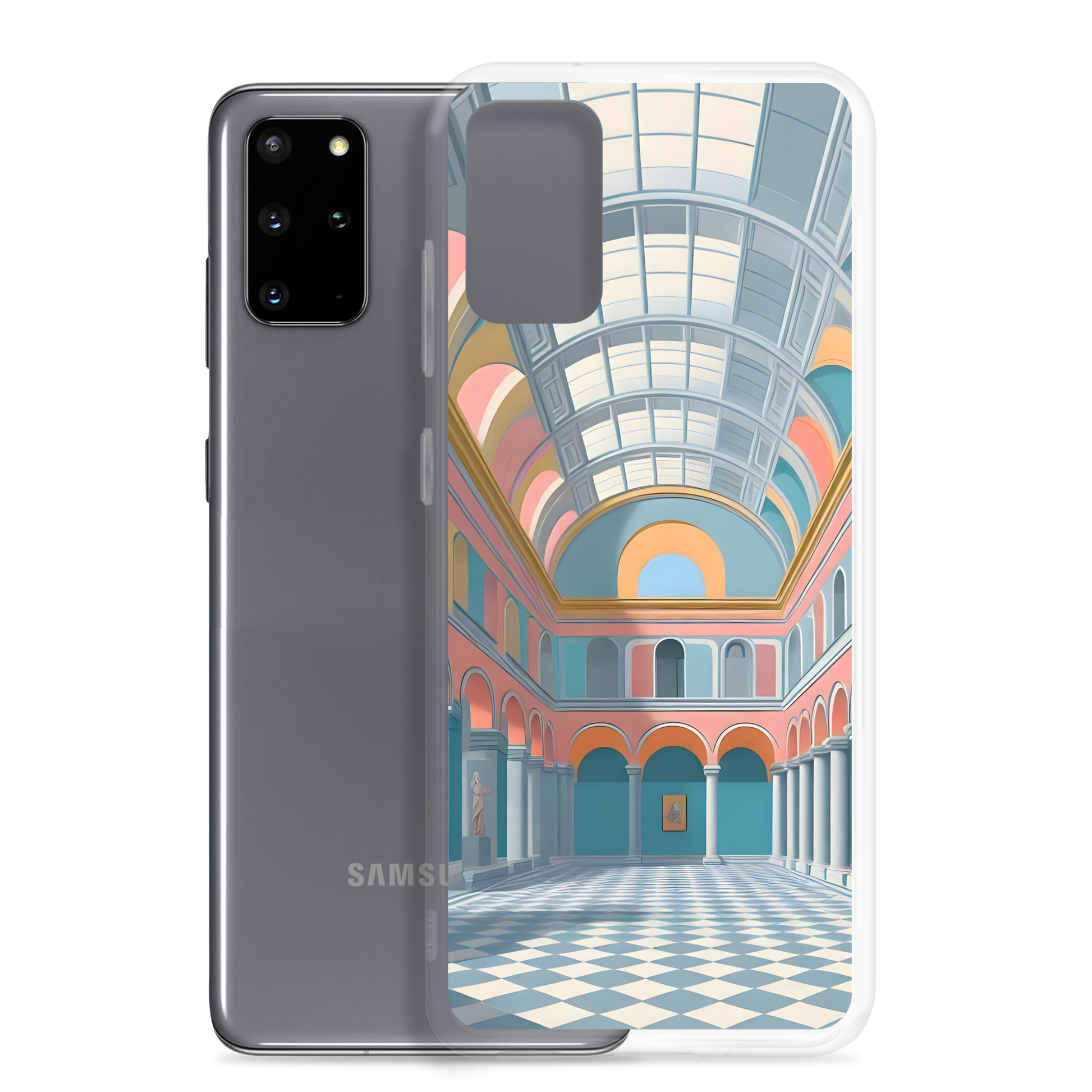 Samsung® phone case with sleek design, polycarbonate back, see-through sides.