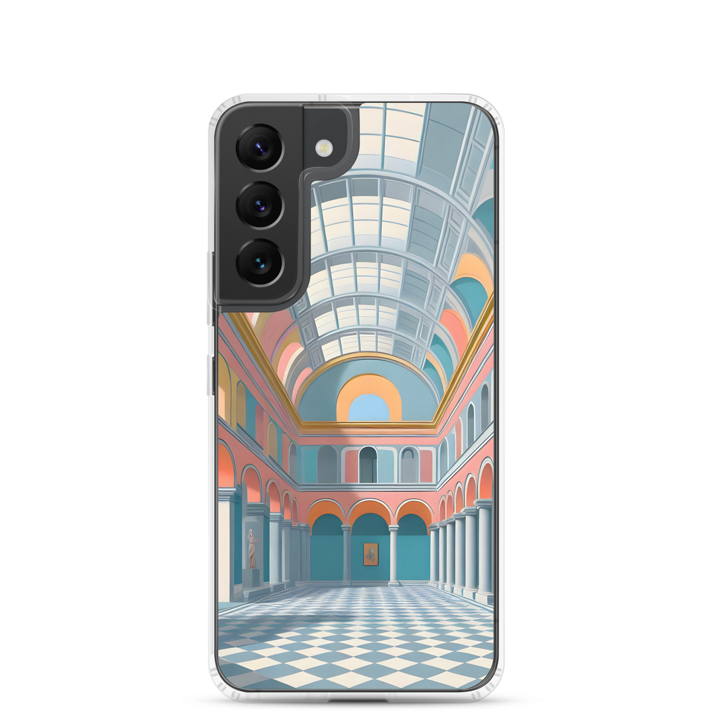 Blue Hall - Case for Samsung®: Close-up of camera lens area showcasing protection features.