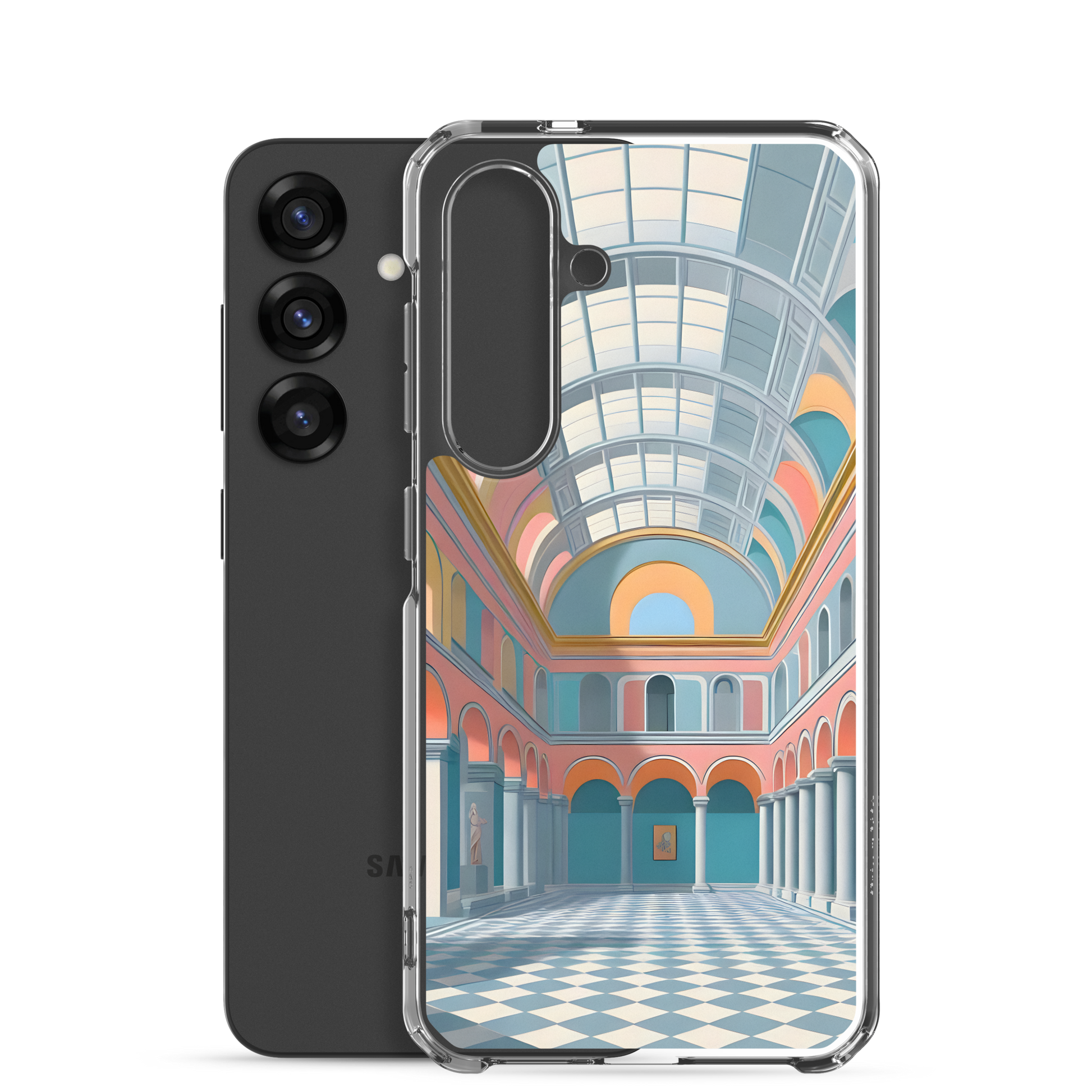 Blue Hall - Case for Samsung®, close-up showing durable polycarbonate back.