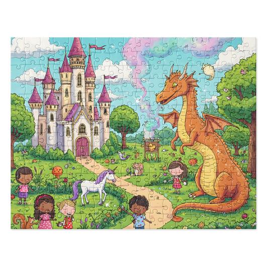 Jigsaw puzzle 5 (252 pcs) featuring a cartoon unicorn scene.
