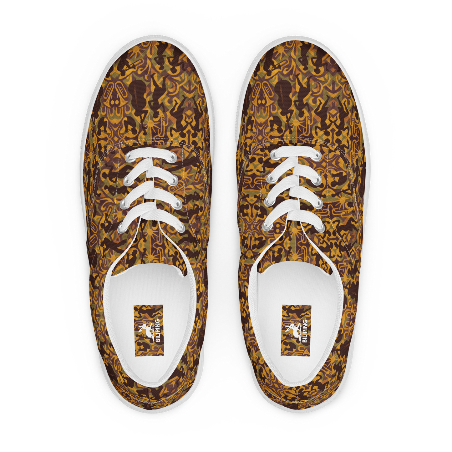 Close-up of The Jazzy Jaunts shoes showcasing their premium canvas and sleek design.