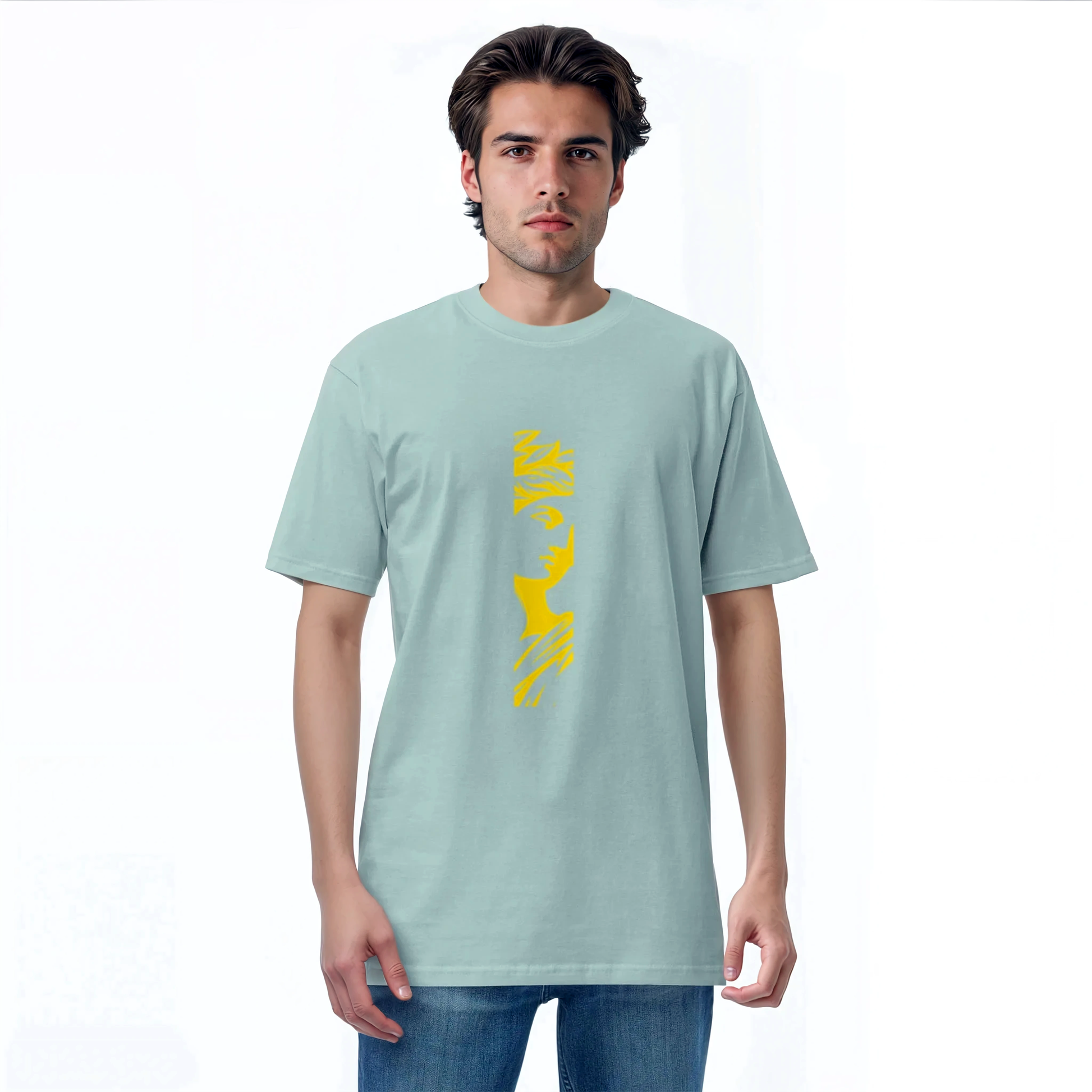 Man wearing the IsonFlextee, a stylish, durable, heavyweight t-shirt.