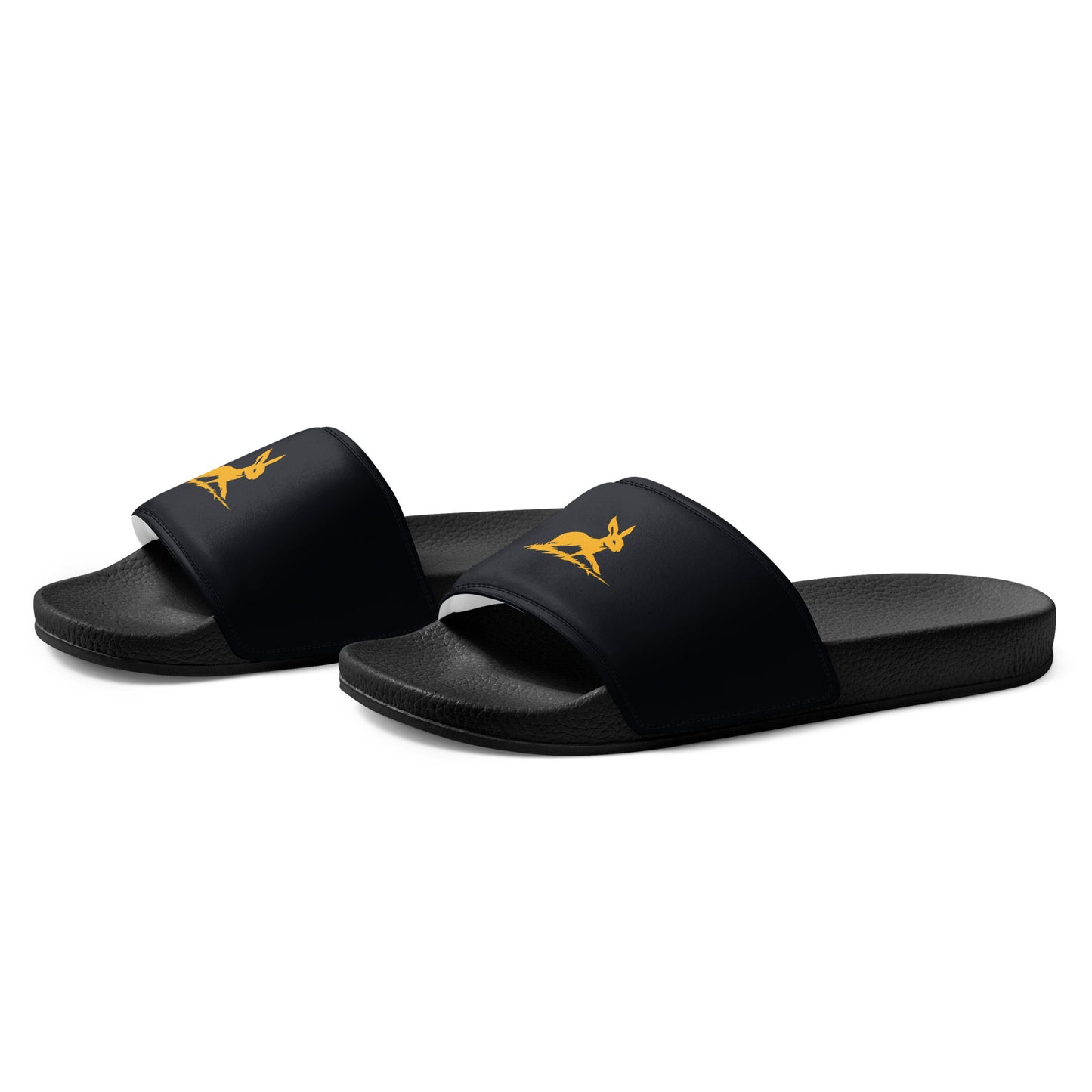 Biliping Slides featuring a deer design, cushioned strap, and contoured footbed.
