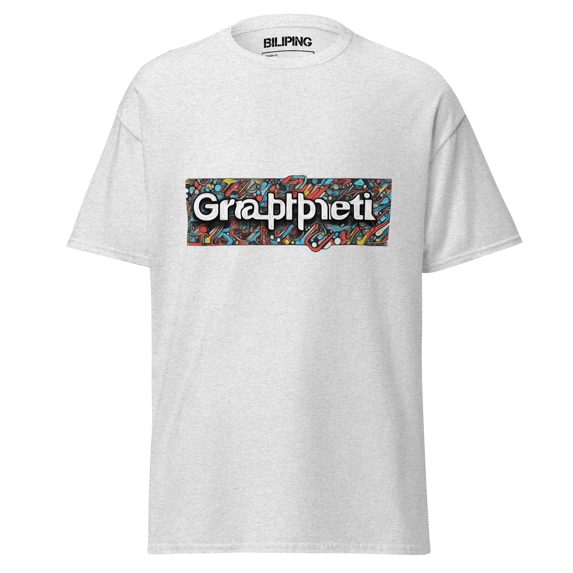 Teegraffiti t-shirt showcasing a sleek logo, perfect for everyday comfort.