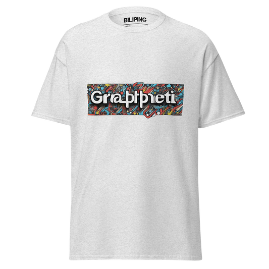 Teegraffiti t-shirt showcasing a sleek logo, perfect for everyday comfort.