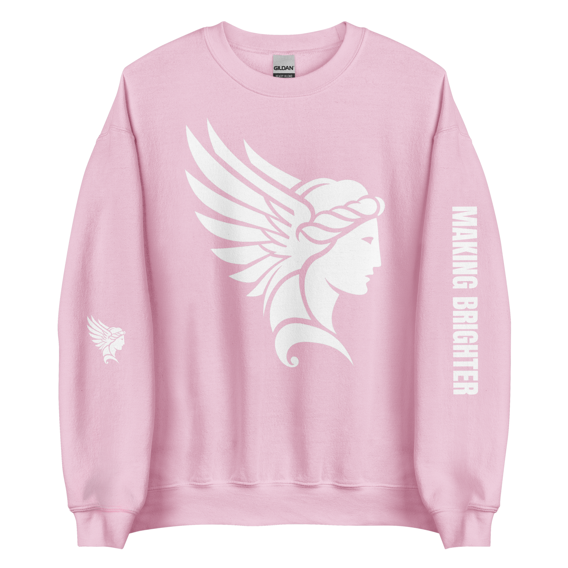 She Illuminates Pathways sweatshirt with graphic design, cozy fit.