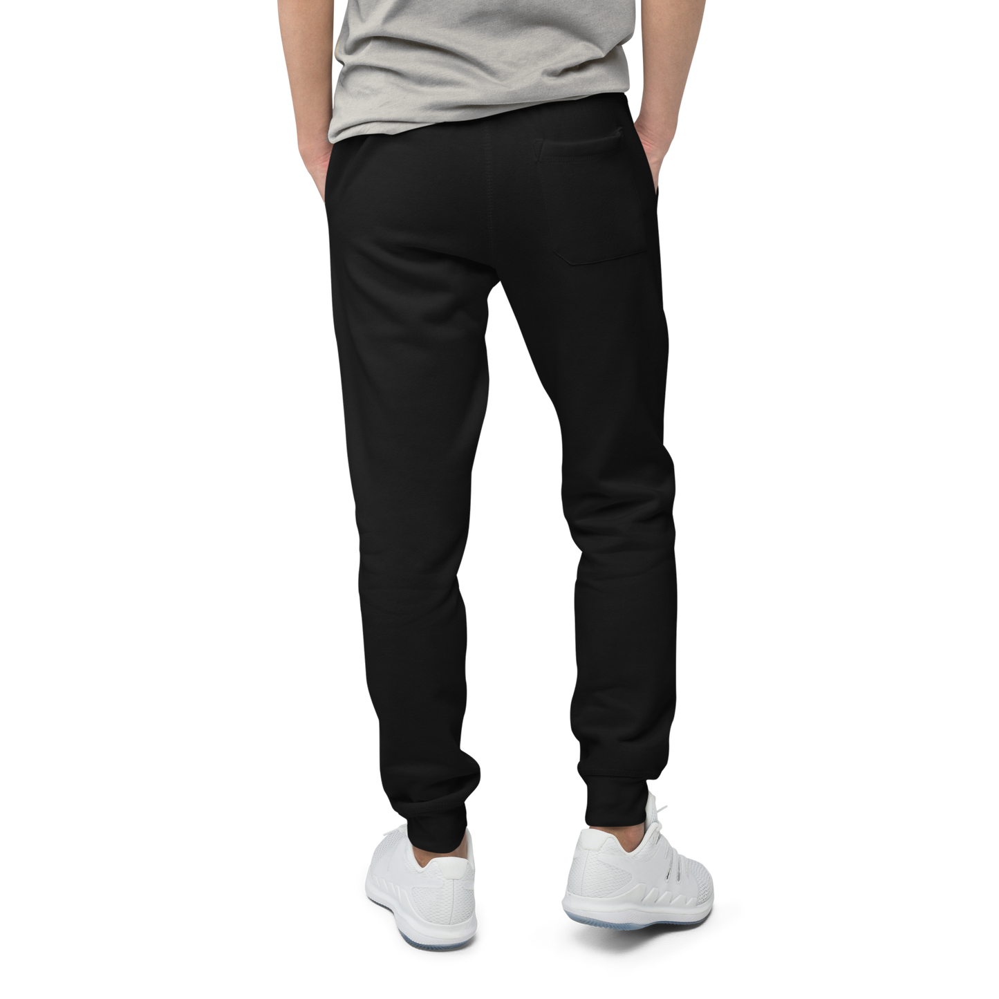 Biliping Sweatpants close-up, showcasing cuffed leg and soft fabric texture.