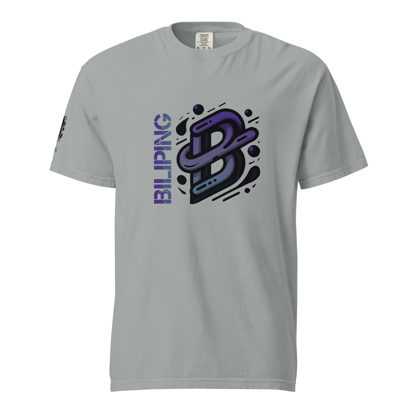 B-G Tee with graphic design, made from breathable, heavyweight cotton.
