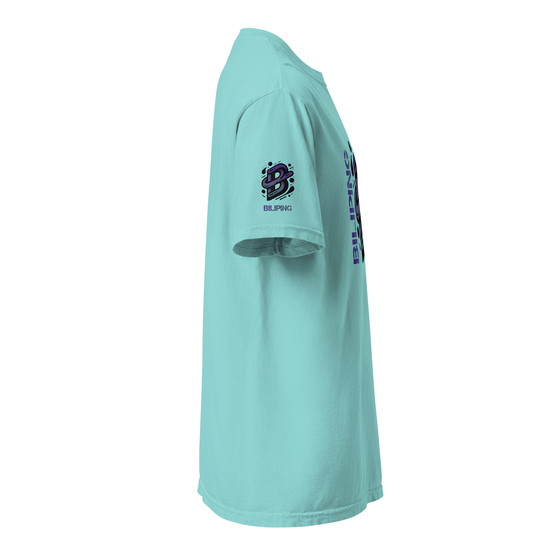 Close-up of the B-G Tee, showcasing its garment-dyed, heavyweight cotton fabric.