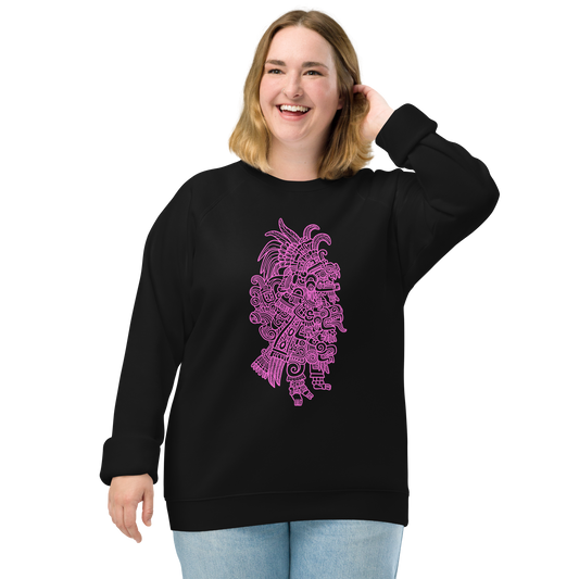 Bey u loolil che Sweatshirt with smiling woman, cozy brushed fleece inside.