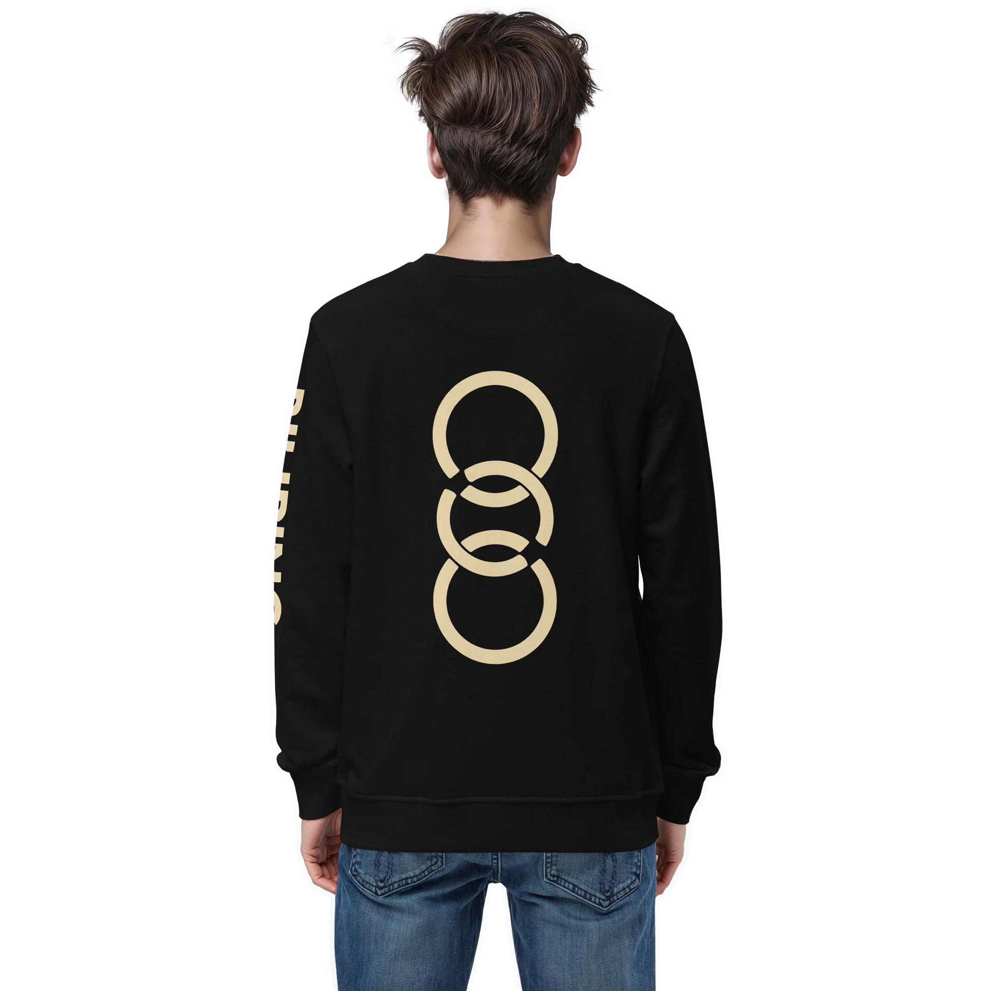 Biliping Sweatshirt, featuring set-in sleeves, 2×2 rib collar, organic materials.