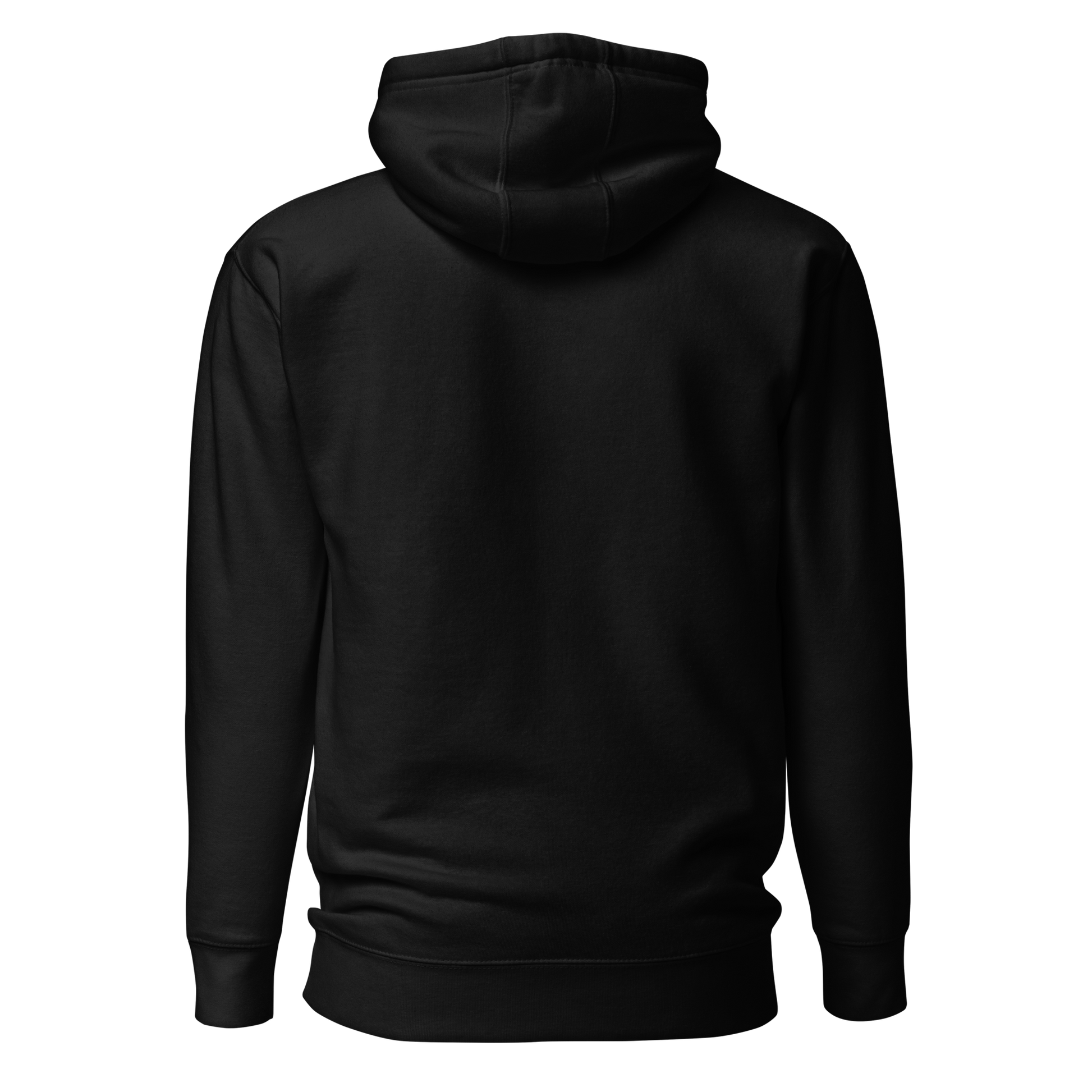 Close-up of V - Hoodie’s hood and fabric details, emphasizing design.