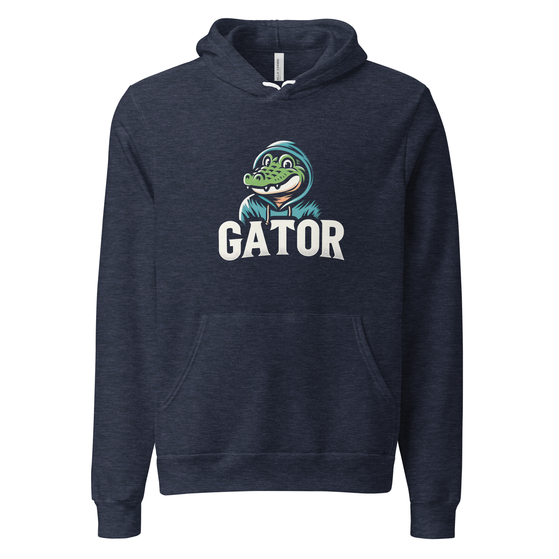 Rule the Swamp Hoodie featuring a cartoon crocodile in a hoodie.