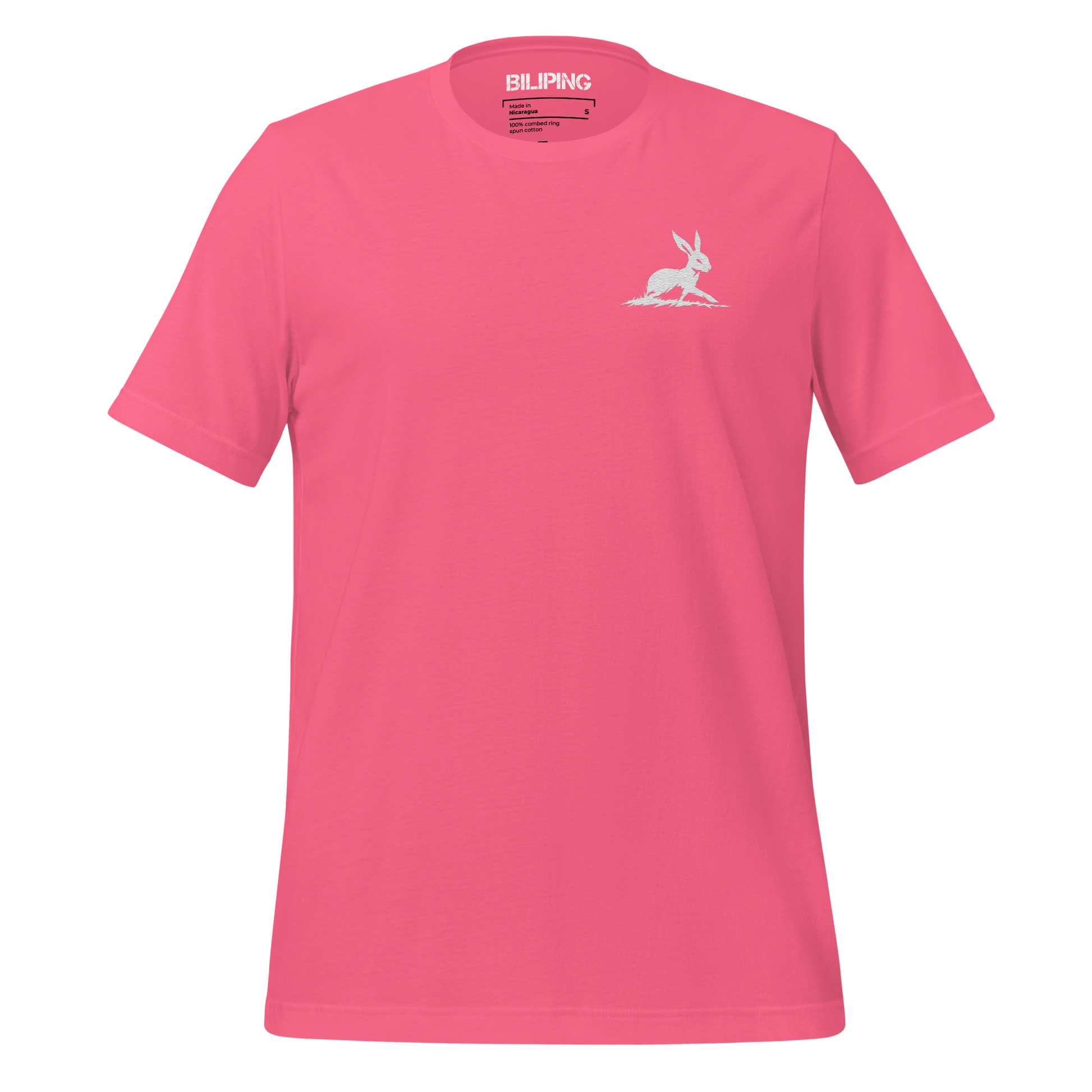 Belle T-Shirt featuring a small rabbit graphic on chest.
