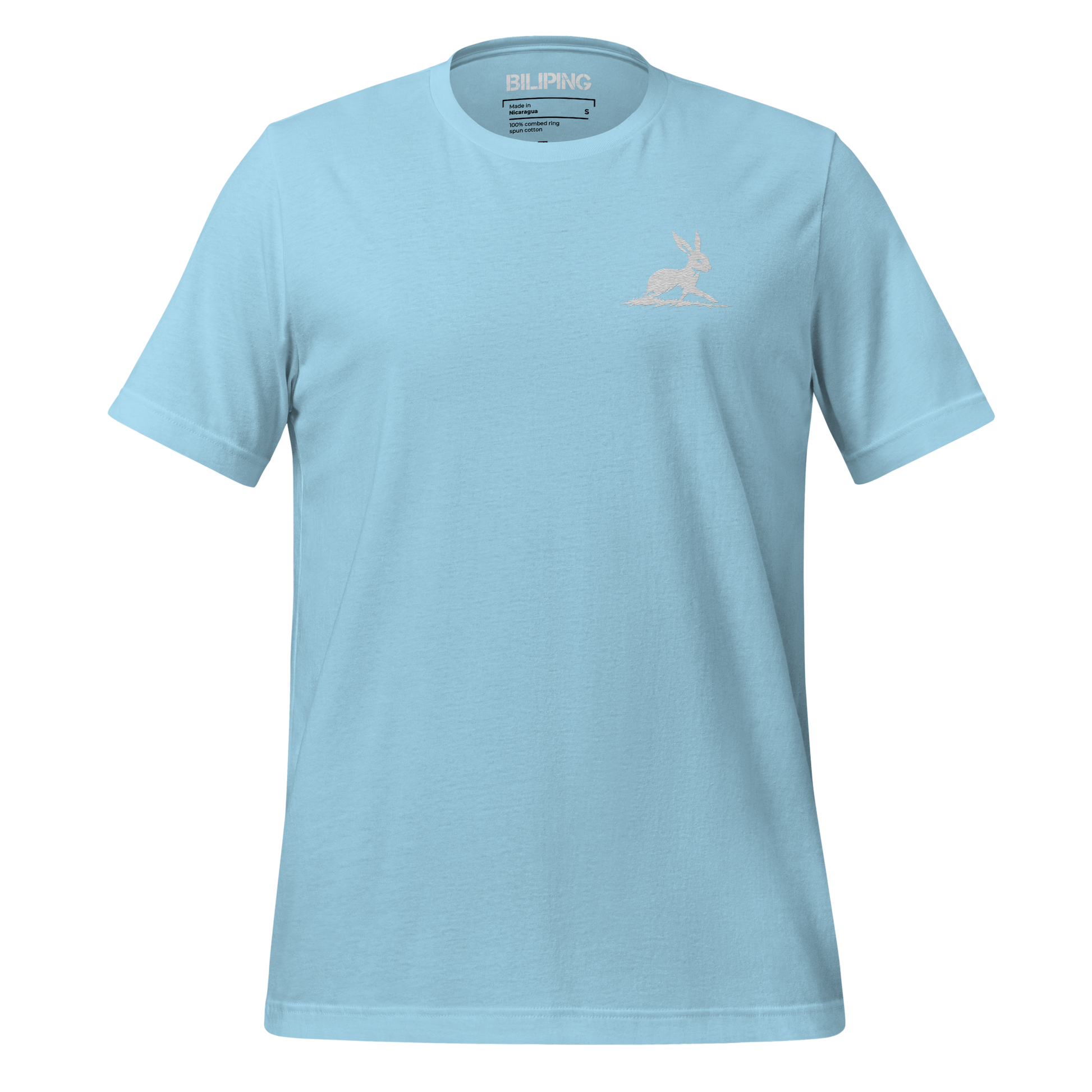 Belle T-Shirt with rabbit logo on chest, made of soft, breathable cotton.
