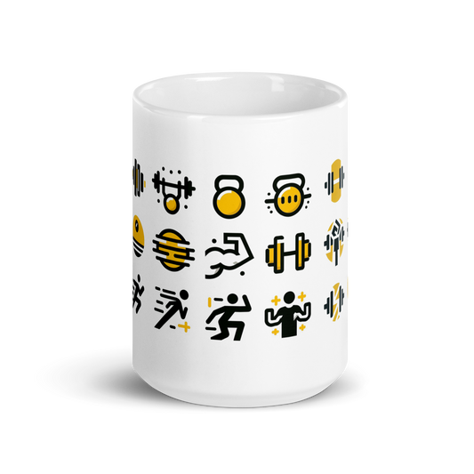 No Pain No Gain Mug with bold motivational print.