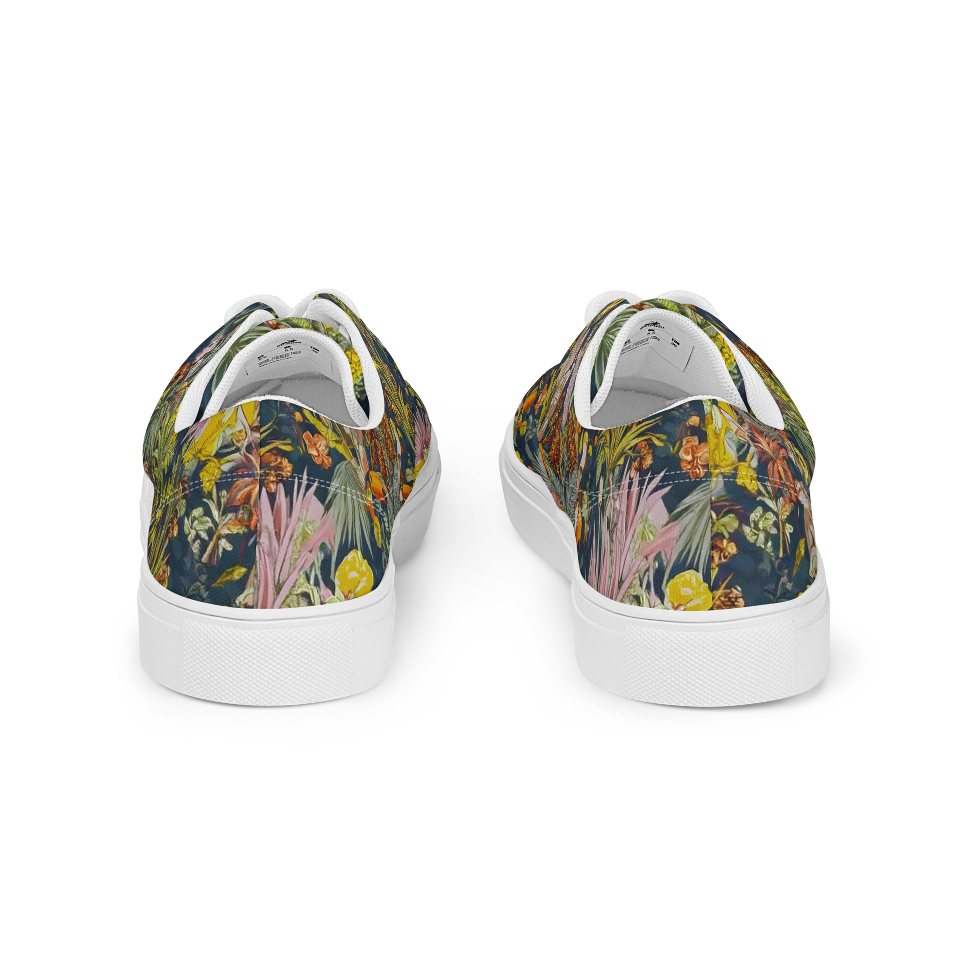 Aloha Adventure women's canvas sneakers, close-up of lace-up design and sturdy sole.