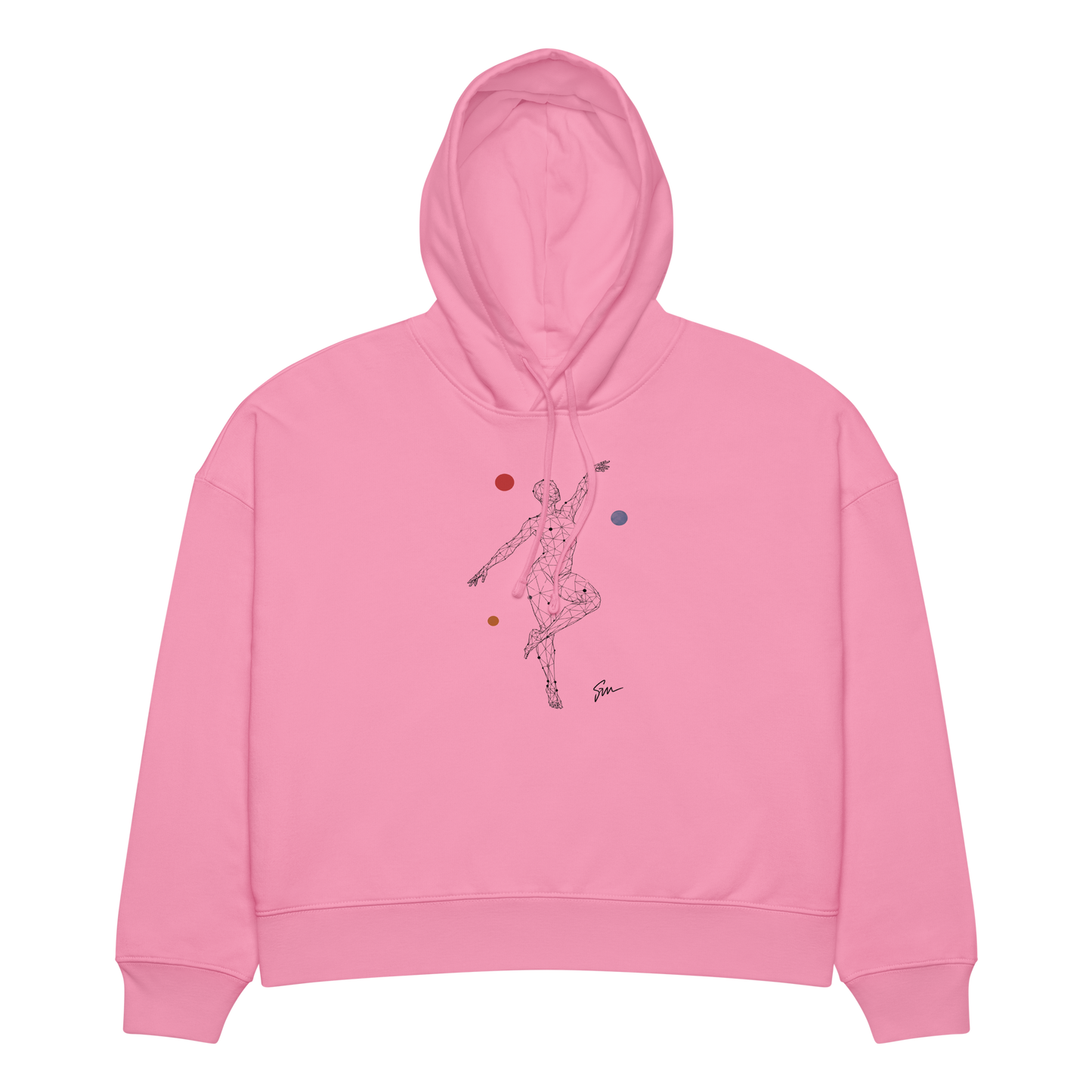 Linea Dance Hoodie featuring a logo, relaxed fit, and double-layered hood.